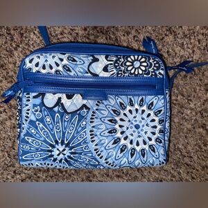 Vera Bradley Blue and Cream Crossbody Bag
